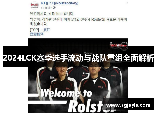 2024LCK赛季选手流动与战队重组全面解析